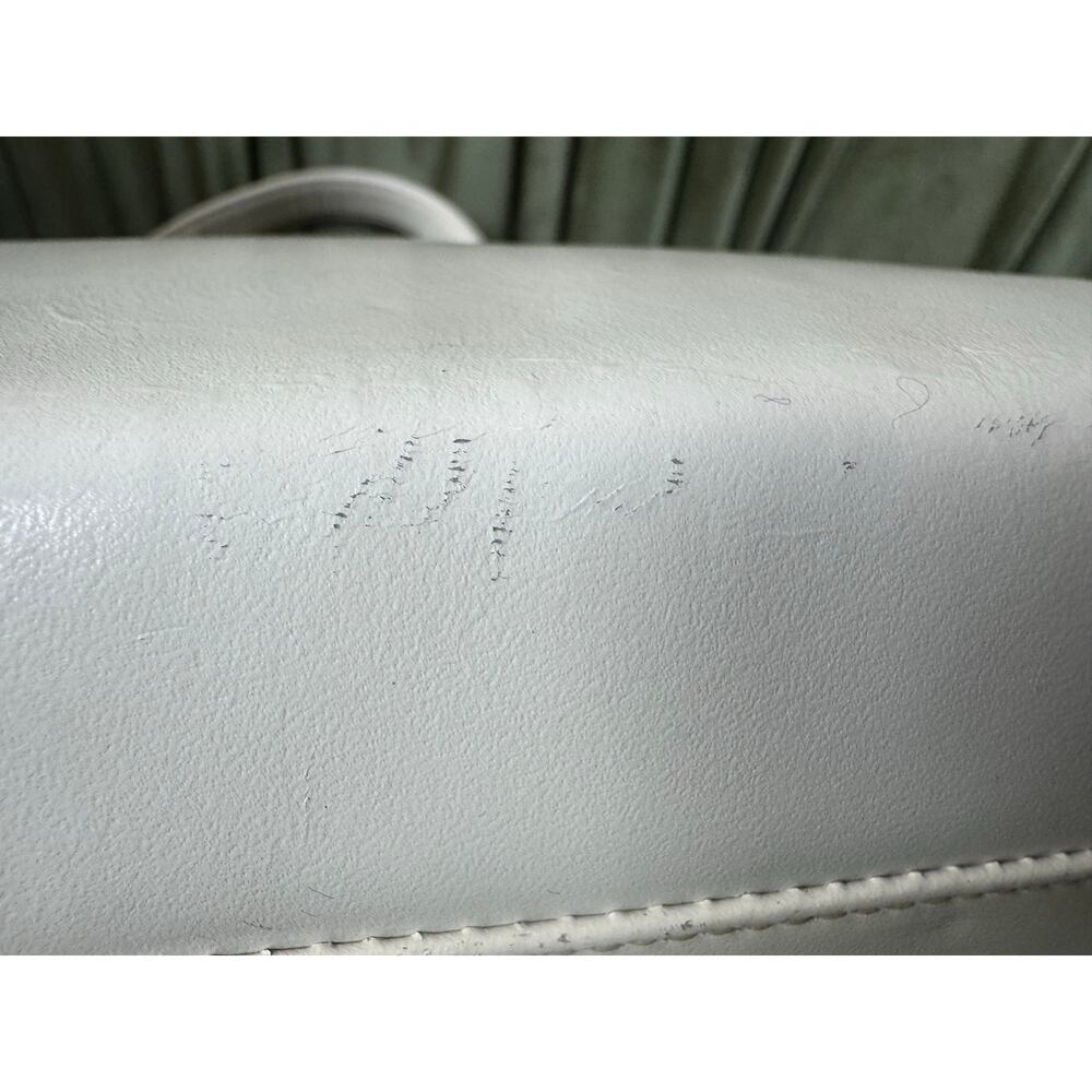 Vintage Duchess Cream Leather Top Handle Handbag 50s 60s - Picture 8 of 14